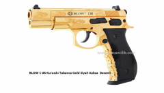BLOW C 75 Kurusıkı Tabanca Gold Siyah Kabza  Desenli.