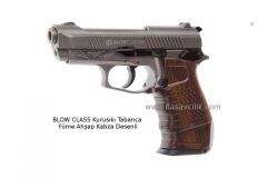 BLOW CLASS Kurusıkı Tabanca Füme Ahşap Kabza Desenli.