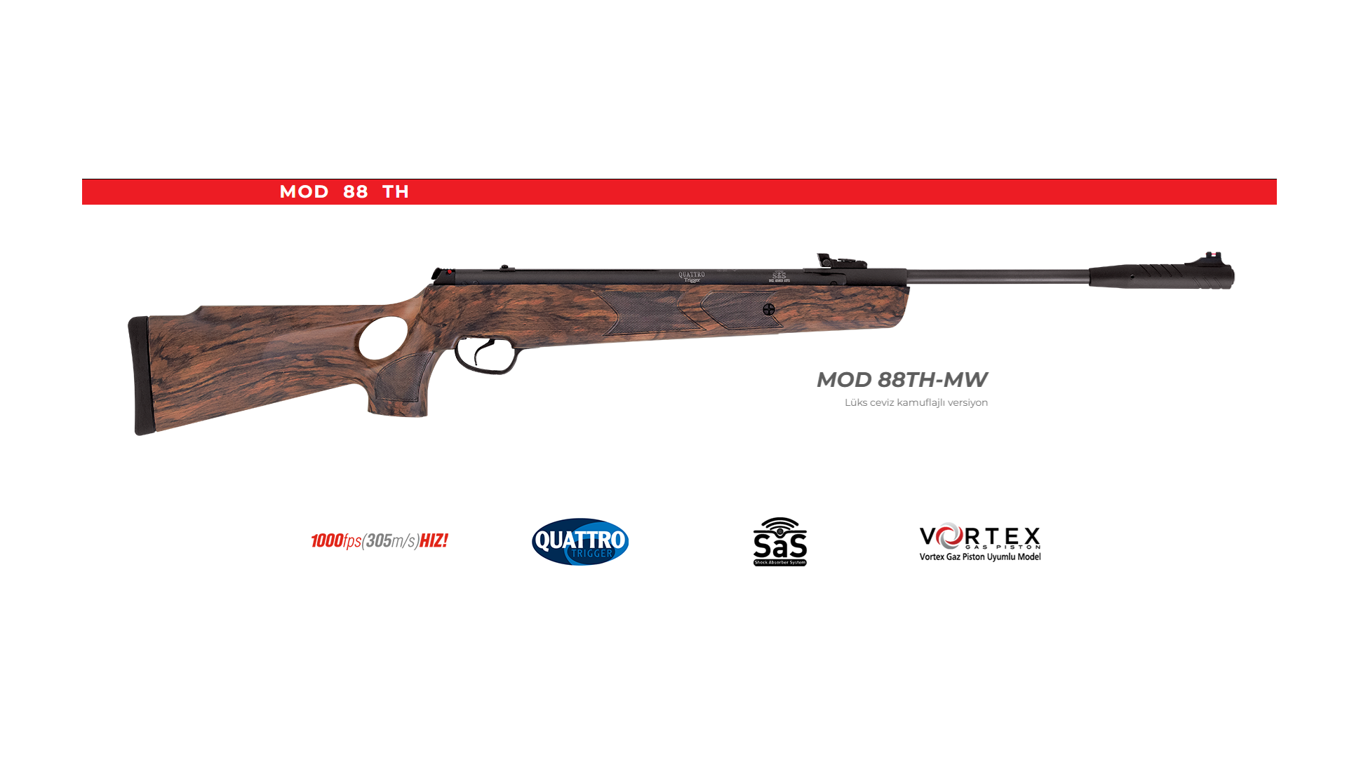 HATSAN MOD 88TH MW Kırma Namlu Havalı Tüfek
