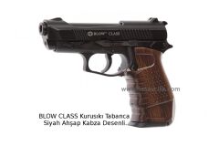 BLOW CLASS Kurusıkı Tabanca Siyah Ahşap Kabza Desenli.