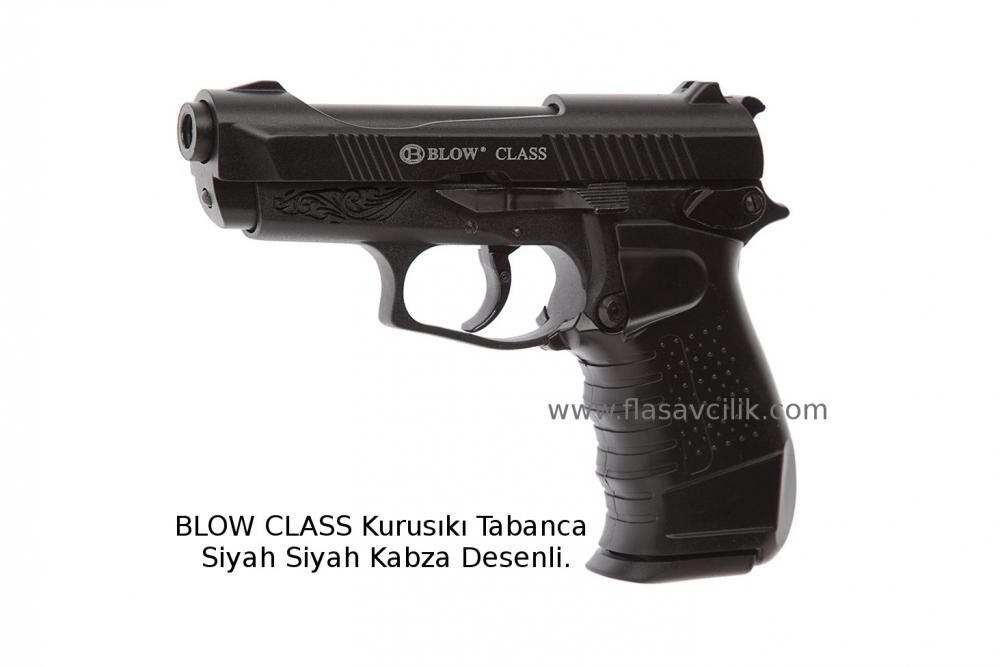 BLOW CLASS Kurusıkı Tabanca Siyah Siyah Kabza Desenli.