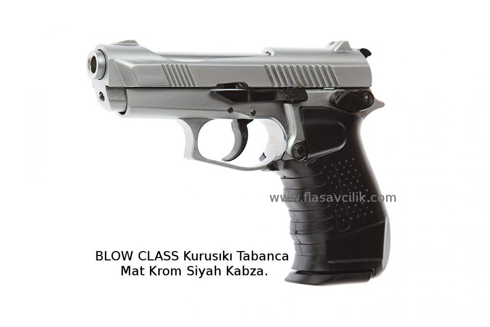 BLOW CLASS Kurusıkı Tabanca Mat Krom Siyah Kabza.