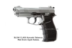 BLOW CLASS Kurusıkı Tabanca Mat Krom Siyah Kabza.