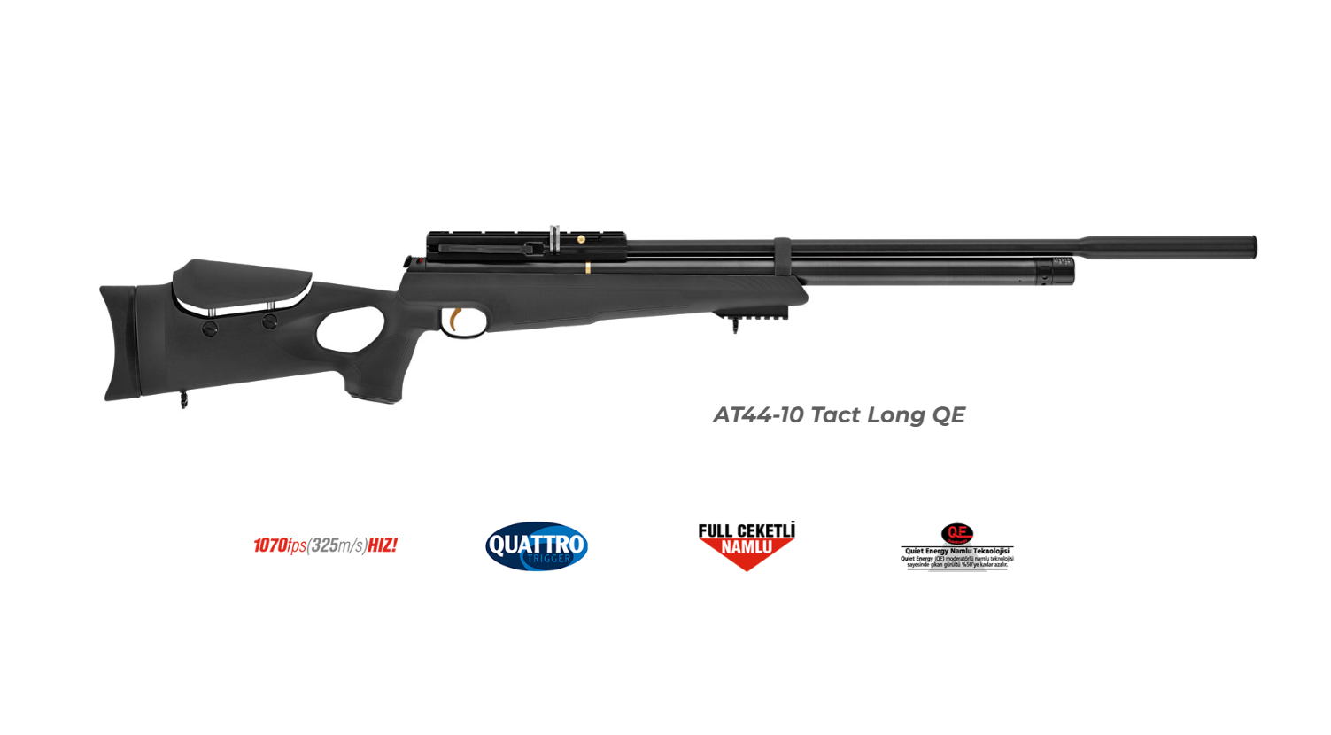 HATSAN AT44-10 Tact Long QE PCP Havalı Tüfek