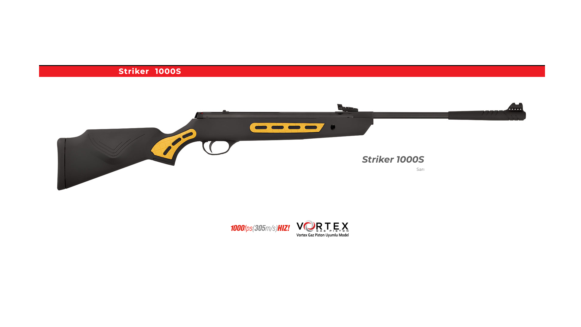 HATSAN Striker 1000S Sarı Kırma Namlu Havalı Tüfek