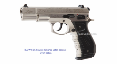 BLOW C 75 Kurusıkı Tabanca Saten Siyah Kabza Desenli.