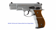 BLOW C 75 Kurusıkı Tabanca Mat Krom Ahşap Kabza.