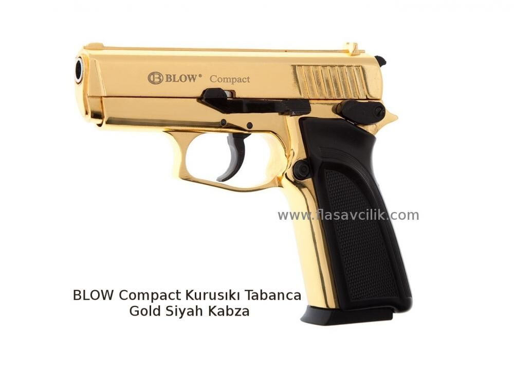 BLOW Compact Kurusıkı Tabanca Gold Siyah Kabza.