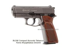 BLOW Compact Kurusıkı Tabanca Füme Ahşap Kabza Desenli.