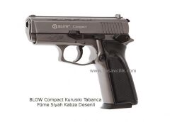 BLOW Compact Kurusıkı Tabanca Füme Siyah Kabza Desenli.