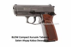 BLOW Compact Kurusıkı Tabanca Saten Ahşap Kabza Desenli.