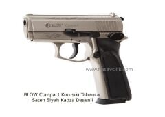 BLOW Compact Kurusıkı Tabanca Saten Siyah Kabza Desenli.