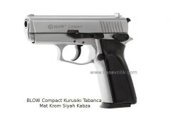 BLOW Compact Kurusıkı Tabanca  Mat Krom  Siyah  Kabza.