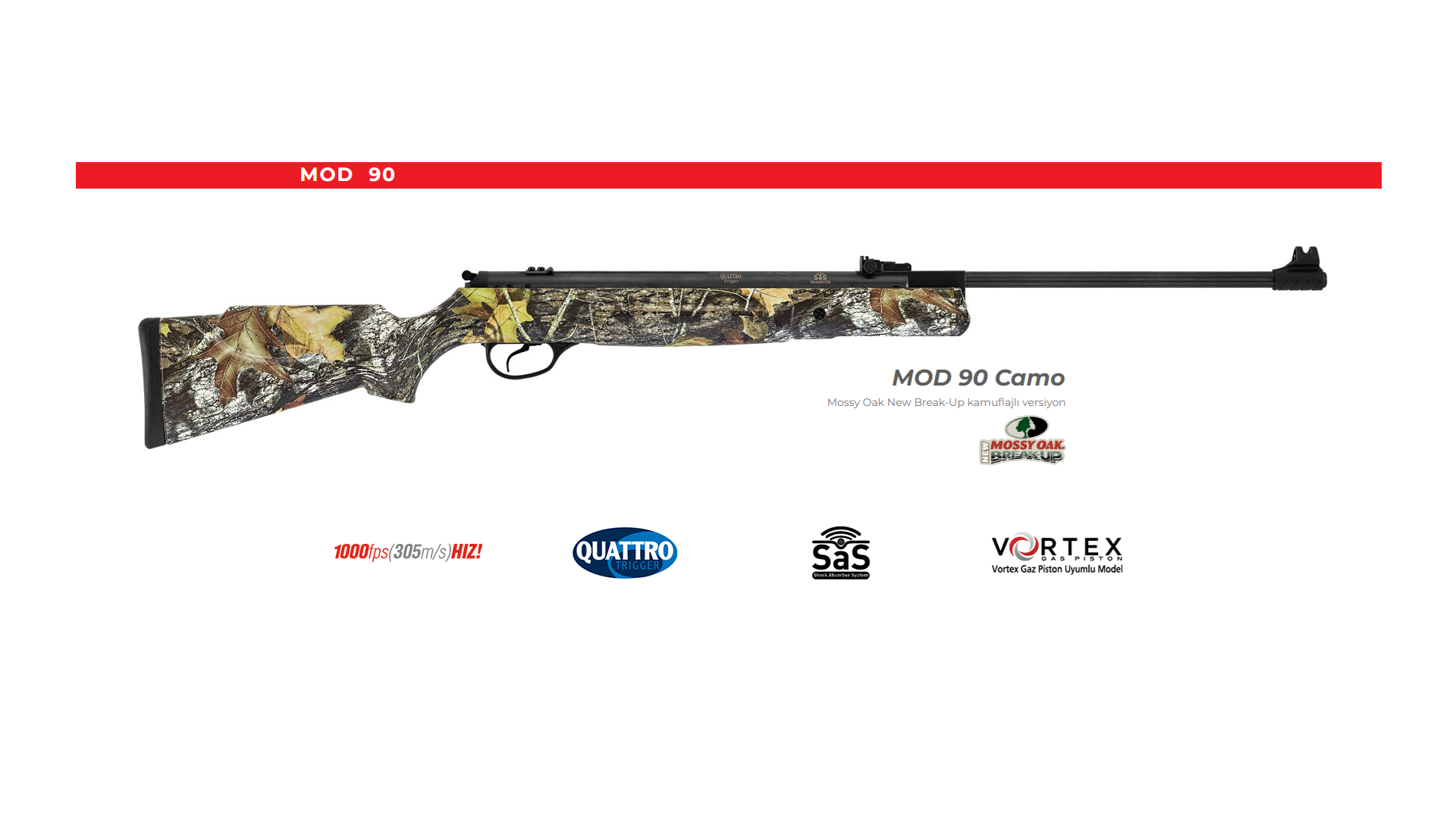HATSAN MOD 90 CAMO Kırma Namlu Havalı Tüfek