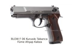 BLOW F 06 Kurusıkı Tabanca Füme Ahşap Kabza.