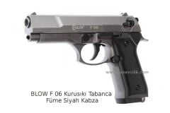 BLOW F 06 Kurusıkı Tabanca Füme Siyah Kabza.