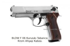 BLOW F 06 Kurusıkı Tabanca Krom Ahşap Kabza.