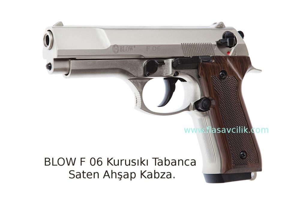 BLOW F 06 Kurusıkı Tabanca Saten Ahşap Kabza.