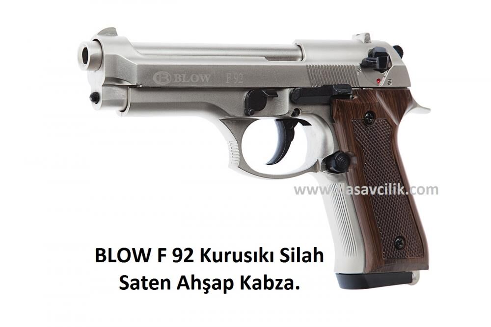 BLOW F 92 Kurusıkı Silah Saten Ahşap Kabza.