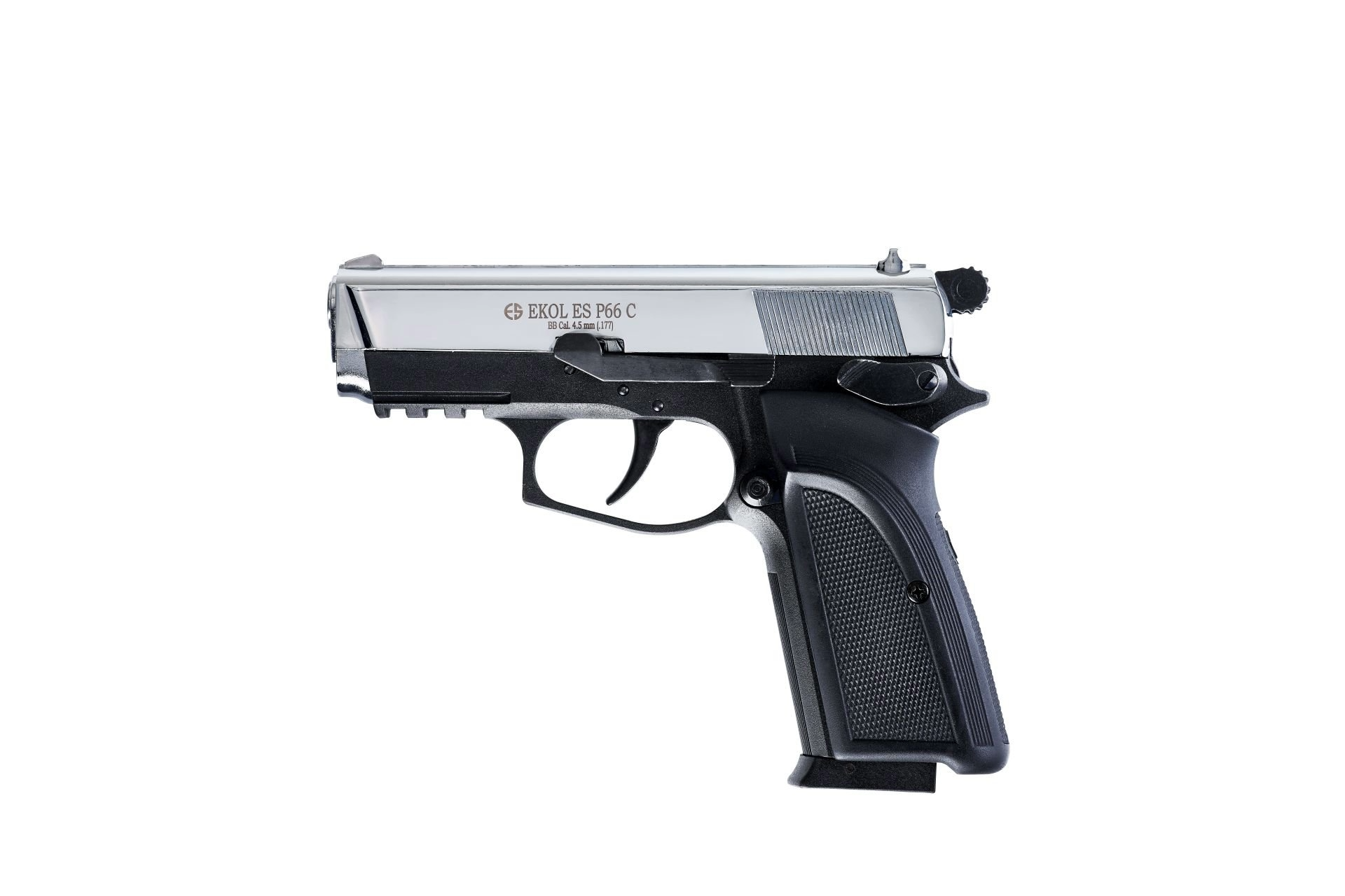 EKOL VOLTRAN ES P66C 4,5 mm SİYAH Havalı Tabanca Parlak Beyaz