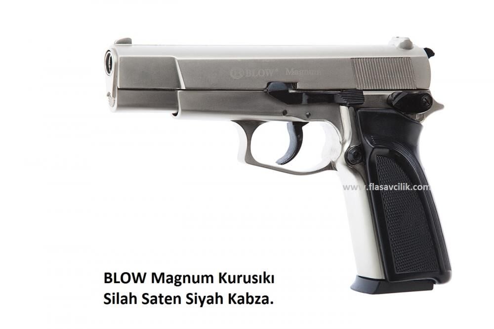 BLOW Magnum Kurusıkı Silah Saten Siyah Kabza.