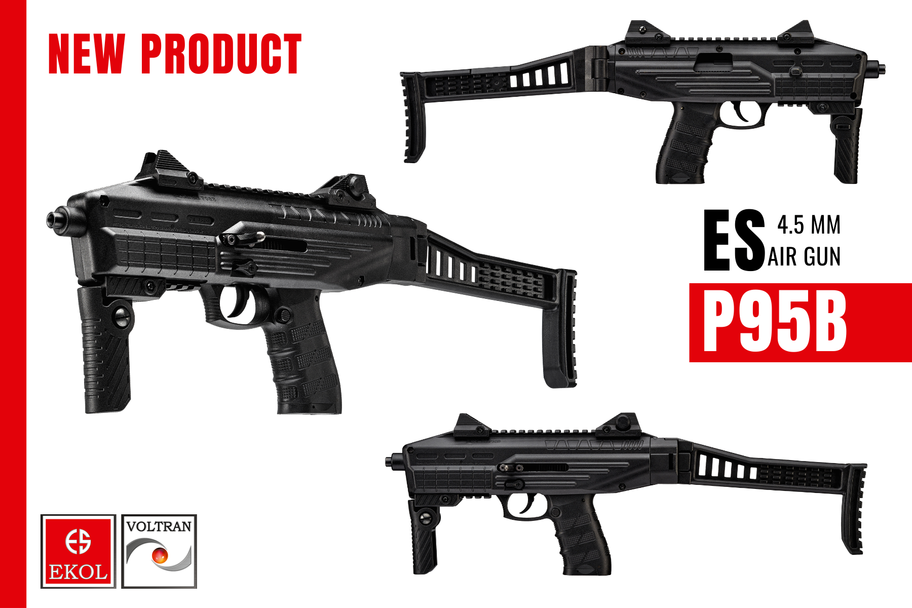 EKOL VOLTRAN ES P95 B 4,5 mm SİYAH Havalı Tabanca