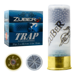 ZUBER 12 Kalibre 24 gram 7,5 Numara Trap Atış Fişeği - Trap