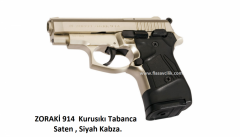 ZORAKİ 914  Kurusıkı Tabanca Saten , Siyah Kabza.