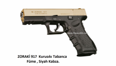 ZORAKİ 917  Kurusıkı Tabanca,Füme Mekanizma,Siyah Polimer Gövde.