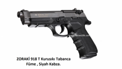 ZORAKİ 918 T Kurusıkı Tabanca,Füme Mekanizma,Siyah Polimer Gövde.
