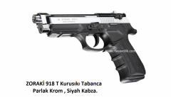 ZORAKİ 918 T Kurusıkı Tabanca,Parlak Mekanizma,Siyah Polimer Gövde.