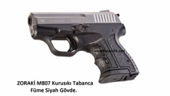 ZORAKİ M807 Kurusıkı Tabanca,Füme Mekanizma,Siyah Polimer Gövde.
