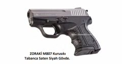 ZORAKİ M807 Kurusıkı Tabanca,Saten Mekanizma,Siyah Polimer Gövde.