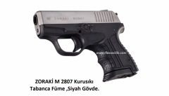 ZORAKİ M 2807 Kurusıkı Tabanca,Füme Mekanizma,Siyah Polimer Gövde.