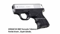 ZORAKİ M 2807 Kurusıkı Tabanca,Parlak Mekanizma,Siyah Polimer Gövde.