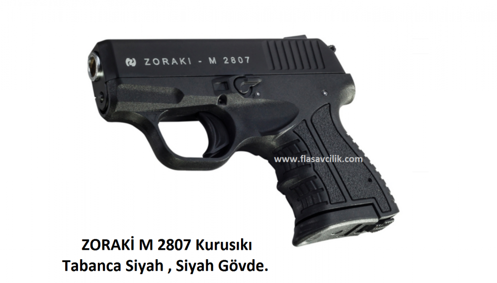 ZORAKİ M 2807 Kurusıkı Tabanca,Siyah Mekanizma,Siyah Polimer Gövde.