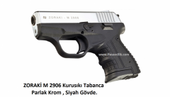 ZORAKİ M 2906 Kurusıkı Tabanca,Parlak Mekanizma,Siyah Polimer Gövde.