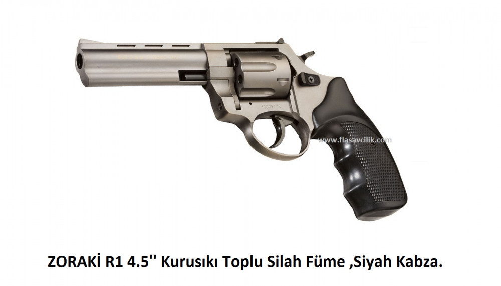 ZORAKİ R1 4.5'' Kurusıkı Toplu Silah Füme ,Siyah Kabza.