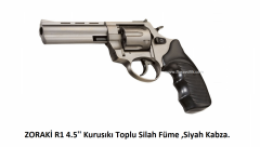 ZORAKİ R1 4.5'' Kurusıkı Toplu Silah Füme ,Siyah Kabza.