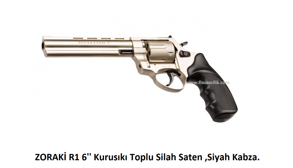 ZORAKİ R1 6'' Kurusıkı Toplu Silah Saten ,Siyah Kabza.