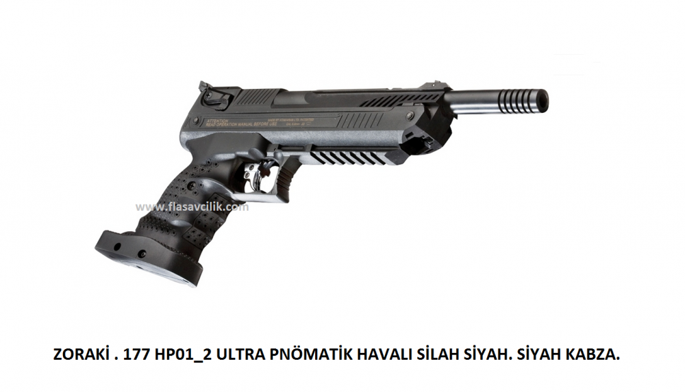 ZORAKİ . 177 HP01_2 ULTRA PNÖMATİK HAVALI SİLAH SİYAH. SİYAH KABZA.