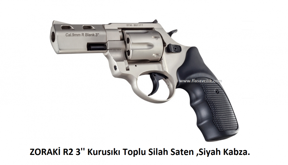 ZORAKİ R2 3'' Kurusıkı Toplu Silah Saten ,Siyah Kabza.