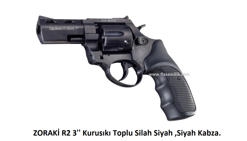 ZORAKİ R2 3'' Kurusıkı Toplu Silah Siyah ,Siyah Kabza.