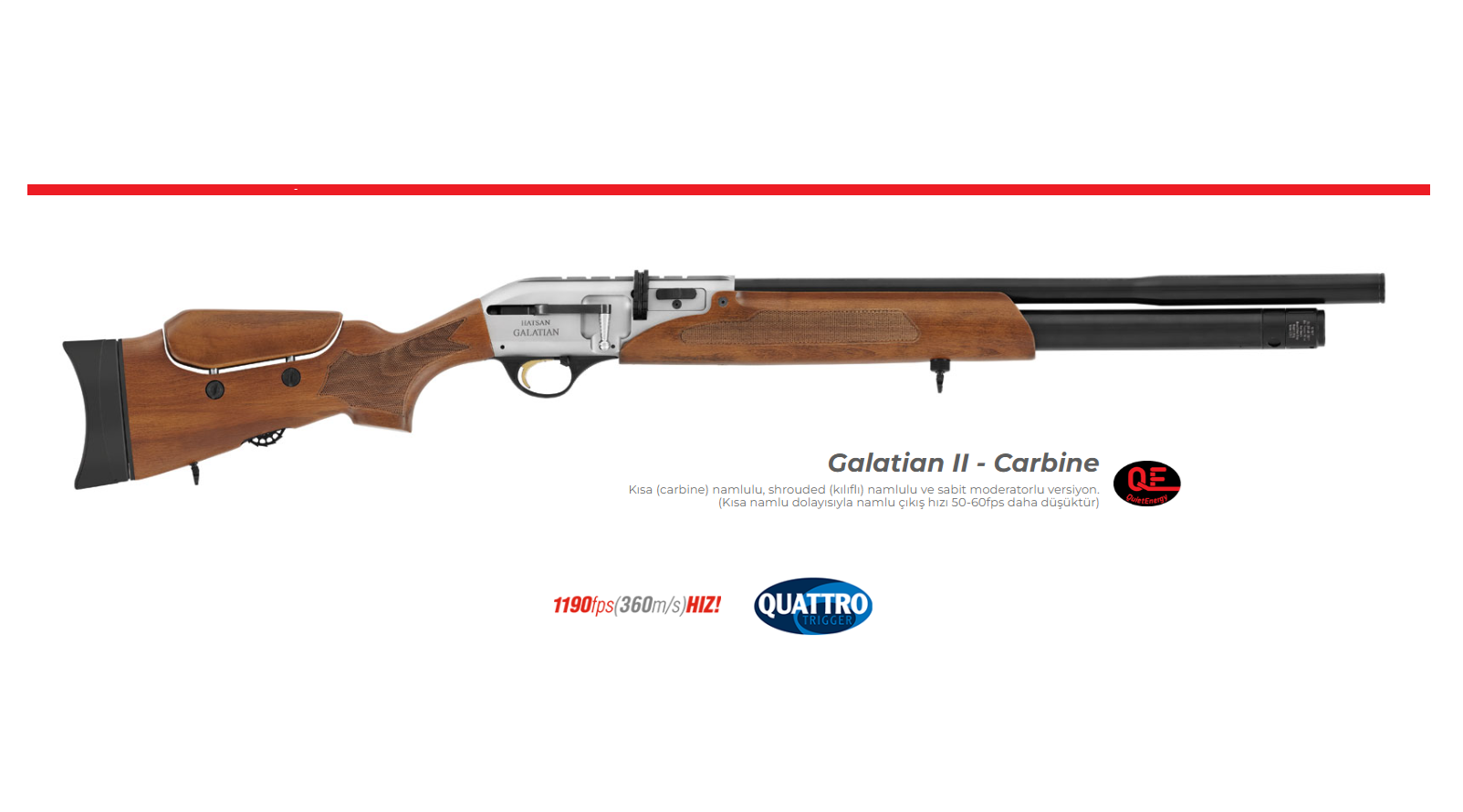 HATSAN Galatian II Carbine PCP Havalı Tüfek