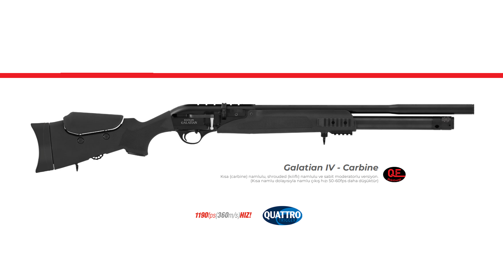HATSAN Galatian IV Carbine PCP Havalı Tüfek