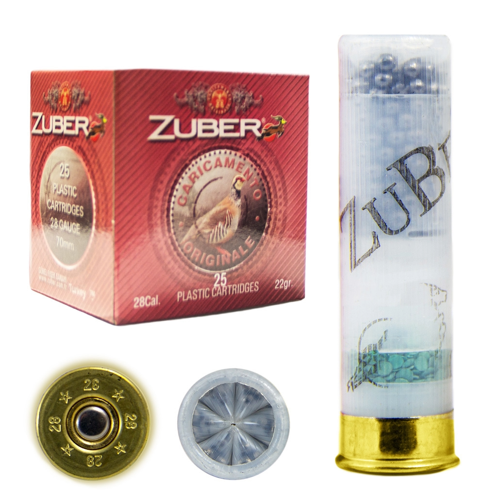 ZUBER 28 Kalibre 22 gram Av Fişeği