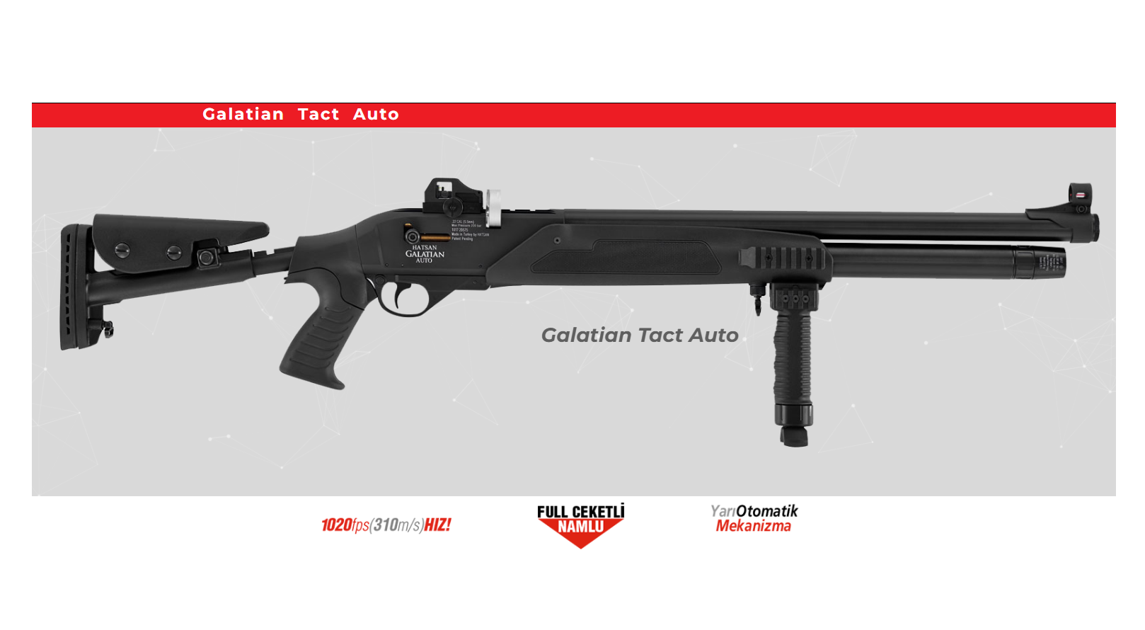 HATSAN Galatian Tact Auto PCP Havalı Tüfek