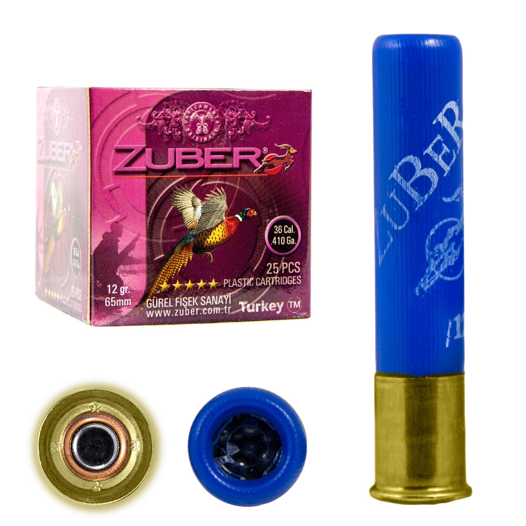 ZUBER 36 Kalibre (.410) 12 gram 36 Cal. Av Fişeği