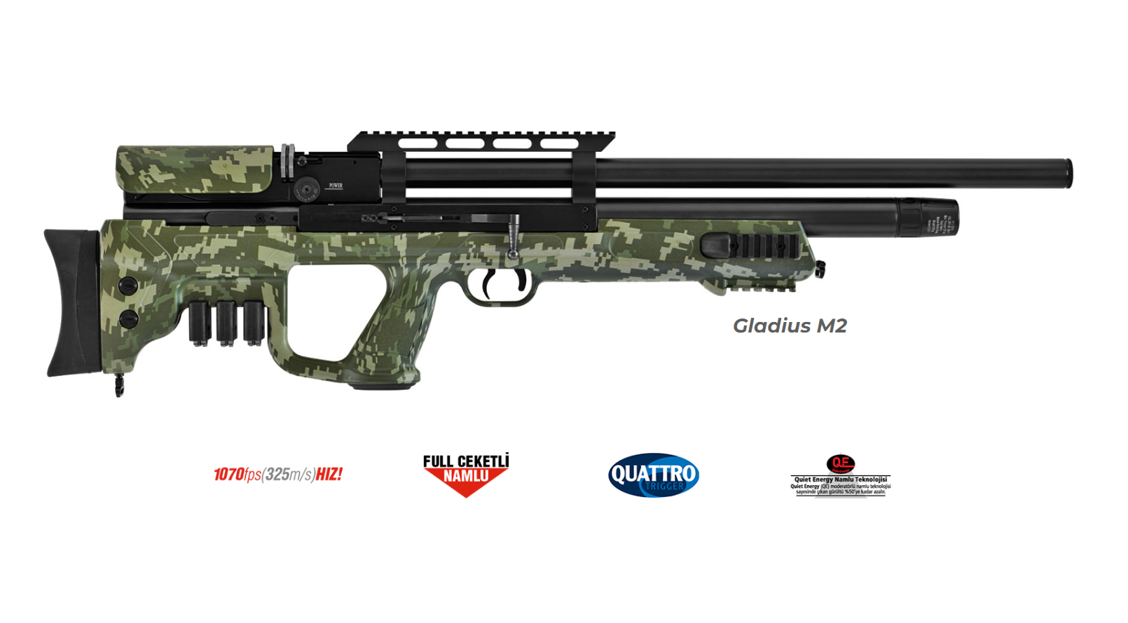 HATSAN Gladius M2 GAMO PCP Havalı Tüfek