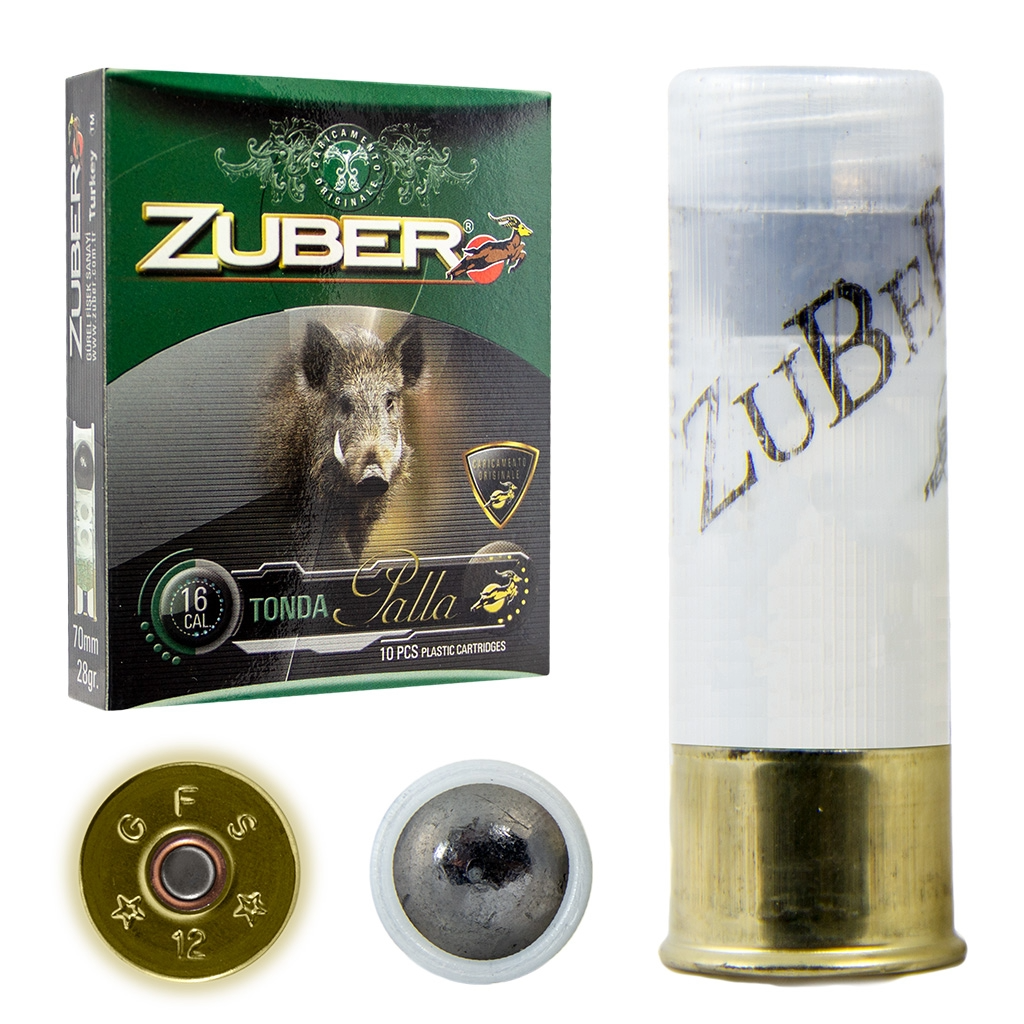 ZUBER 16 Kalibre Tek Kurşun - Tonda (Misket - Yuvarlak Kurşun)
